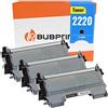 Bubprint 3 Toner compatibili con Brother TN-2220 TN-2010 Nero | Per HL-2240 HL-2250DN MFC-7360N DCP-7065DN, 2.600 pagine ciascuno