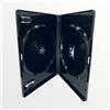 Dragon Trading Amaray - Custodia doppia per CD, DVD, Blu Ray, con dorso da 14 mm e custodia esterna per intarsio, colore: Nero