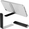 Giantree Supporto per telefono cellulare ultra sottile, regolabile, in lega, portatile, pieghevole, per telefono cellulare e tablet (nero)
