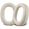 SOULWIT Cuscinetti Auricolari di Ricambio per Jabra Evolve2 85 UC/Evolve 2 85 MS Wireless Headset (Non adatto a Elite 85H), Padiglioni Cuffie con Pelle Proteica Più Morbida, Schiuma Isolamento Rumore