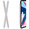 AHASTYLE Custodia in silicone per Apple Pencil 2nd Gen e Pro (2024), custodia protettiva ultra sottile per Apple Pencil, compatibile con ricarica magnetica e doppio tocco (azzurro, rosa)