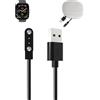 toergy Cavo di ricarica per smartwatch Cillso T80, cavo di ricarica USB, fissaggio magnetico, ricarica rapida, leggero, durevole, custodia portatile in silicone da viaggio