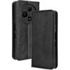 RonRun Cover TCL 60 NxtPaper, Custodia a Libro con Supporto Stand e Slot Porta Carte Case a Portafoglio Magnetica in Pelle PU Adatto per TCL 60 NxtPaper, nero