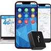 Zeerkeer Micro 4G Gps Tracker Spia Magnete Realtime Localizzatore GPS in Tempo Reale Satellitare Tracciatore di Posizione, Portatile GPS Tracker per Bambini o Anziani, Geo-fence Alarm, App Gratuita (1500mAh)