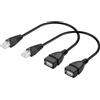 GINTOOYUN Cavo Ethernet da USB a RJ45, cavo di prolunga Ethernet da USB femmina a RJ45 8P4C per router, modem ADSL, fotocamera, ecc. (20 cm)