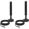 TREADALT-TEC Antenna MIMO esterna da 10 dBi 5G 4G LTE 3G GPRS GSM TS9 base magnetica per Netgear AT&T Nighthawk M6 MR6110 MR6500 M5 MR5100 M1 MR1100 LB1121, LB2120 Huawei MiFi Hotspot Router, 1,5 m, 20 cm