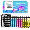 Clywenss 15-Pezzi 603XL Cartucce d'inchiostro Compatibili con Epson 603 XL per Expression Home XP-2100 XP-2105 XP-2150 XP-2155 XP-3100 XP-3150 XP-3155 4100 4150 WorkForce WF-2810 WF-2820 WF-2830 DWF