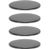 Cuifati 4 Pezzi Griglie per Altoparlanti 180mm in Acciaio Laminato a Freddo con Anello in ABS per Impianti Hi-Fi Auto Casa, Diametro Esterno 7,09 Pollici, Installazione a Incasso