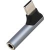 Annlpoy 1pcs Adattatore USB C a Jack 3.5mm per Cuffie 90 Gradi Connettore Type C,Compatibile con iPhone 16/16 Plus/16 Pro/16 Pro Max, Galaxy S25 Ultra, Pixel 9, Xiaomi