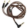 VBESTLIFE Cavo Maschio da 3,5 Mm a Doppio Jack da 3,5 Mm, Cavo di Aggiornamento per Cuffie OFC Core per Hifiman Sundara, per Arya, per Ananda, per He400se, per Deva Pro, per He4xx