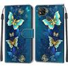 TOMYOU Cover per Xiaomi Redmi 9C / Xiaomi Redmi 10A / 9C NFC/Poco C3 Custodia, Antiurto Premium Pelle Portafoglio Custodia per Xiaomi Redmi 9C / Xiaomi Redmi 10A / 9C NFC/Poco C3