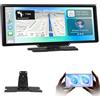 ETLFUCyber Carplay Screen for Car with Wireless Carplay Android Auto e Super Link, 10,26 pollici Car Play Screen Support Navigation GPS, Bluetooth, FM Transmission, OTA Upgrade, Voice Control