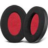SOULWIT Professional Nano Cloth Cuscinetti Auricolari di Ricambio per T+A Solitaire P/Solitaire P-SE, Padiglioni Cuffie con Schiuma ad Alta Densità - Nero