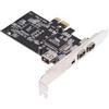 cablecc 400Mbps PCI-E 1X 4X 16X a 4 porte Firewire 400 Capture Card IEEE 1394a PCI Express Card 6Pin e 4Pin IEEE-1394 Adattatore