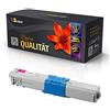 123Color Colour Direct - Cartuccia toner compatibile per OKI MC332 DN MC340 Series MC342 DN MC342 DNW 44973534, colore: Rosso magenta