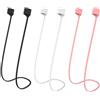 NIYATA 3 pezzi magnetico cavo per sport Earbuds, cinghia per auricolari in silicone morbido cavo anti smarrimento, compatibile con AirPods PRO/1/2/3 (nero, bianco, rosa)