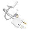 WASRUYI Adattatore jack cuffie 3,5mm(2 pack)per Lightning ricarica cavo headphone adapter per iPhone caricatore aux audio cavetto 2in1 sdoppiatore per Apple MFi Certified per iPad auricolari accessori WASRUYI