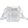 Fockety Custodia Trasparente per Mini 12, Custodia Rigida per Fotocamera Istantanea Mini 12, Cover per PC con Tasca per Foto e Tracolla Regolabile