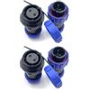 bayzconn 2 Pezzi SP17 2 poli Aeronautica Connettore, IP68 Impermeabile 2 pin Connettore di Saldatura Maschio Spina e Femmina Presa Connettore Rotondo in Linea Tipo Aviation Spina per Lampade Esterne 500V 10A