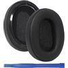 Aiivioll - Cuscinetti auricolari di ricambio in pelle proteica e memory foam, per cuffie compatibili con cuffie Sony WH-XB900N (nero)