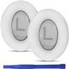 umvowuxa Cuscinetti auricolari di ricambio compatibili con cuffie Bose 700, in morbida pelle Protien (bianco)