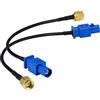 YILIANDUO Adattatore antenna GPS Fakra C a SMA Piggear RG174 Connettore Cavo da 15 cm per Modulo di navigazione GPS per auto