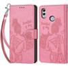 KENHONER Compatibile Cover con Honor 10 Lite/Huawei P Smart 2019,Premium Pelle PU Portafoglio Flip Libro Custodia Cover per Huawei P Smart 2019 [Protezione Completa] (Rosa)