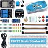 TECNOULAB 1 pz Kit di base per principianti ESP32 Kit di apprendimento per scheda di sviluppo WiFi Bluetooth ESP-32S