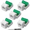 XMSJSIY Modulo telefonico CAT3 RJ11 6P4C Femmina a 4Pin Vite Saldatura Terminale Adattatore Telefono Modulo RJ11 CAT3 Voice Jack Connettore - 5PCS