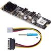 cablecc Dual Type-E 20pin 10Gbps USB 3.1 Presa pannello frontale a NVME NGFF M-Key Express Card Adattatore per scheda madre