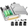 PENGLIN Connettore maschio DB25 senza saldatura, 25 Pin Shell Metallo RS232 D-SUB Adattatore seriale