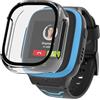 Phonillico® - Cover compatibile con Xplora X5 Play, protezione rigida, trasparente, schermo in vetro temperato, Smart Watch