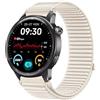 GIOPUEY Cinturini Compatibile con Realme Watch S2, Nylon Traspirante Sport Loop Cinturino in Morbido Nylon Intrecciato Strap Band - Beige