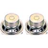 QUARKZMAN 2Pz 10W 8 Ohm Quadrato Mini Altoparlante-Guscio Metallico Interno Micro Magnete Speaker Per Piccoli Altoparlanti-DVD EVD Multimediale Mobile Radio
