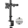ONKRON Supporto Monitor Scrivania 13-34 pollici, fino a 8 kg, Supporto Schermo PC Scrivania VESA 75x75-100x100 mm, Accessori da Scrivania Universale, Porta Monitor Inclinabile, Nero D121E-B