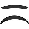 GEEKRIA Cuscinetto per archetto in pelle proteica Geekria compatibile con SONY MDR-100ABN, fascia di ricambio/copripoggiatesta superiore, parte di riparazione (Nero)