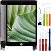 swark Nuovo display LCD Digitizer Assemblaggio di ricambio per iPad mini 5 2019 7.9 A2126, A2124, A2133 con kit di riparazione aggiornato, nero