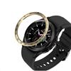 GIOPUEY Stile della Lunetta per Samsung Galaxy Watch 4 Classic 46mm, Bezel Styling Ring Acciaio Inossidabile Anello della Lunetta, Anello Protettivo in Metallo in Lega di Alluminio - E-Gold