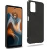 REY Cover in Gel TPU Nera per Motorola Moto G 5G 2024, Ultra Sottile 0,33 mm, Morbido Flessibile, Custodia Silicone