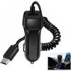 Riybyds 1M Carica Batteria per Auto Cellulare, Cavo di Ricarica Auto Universale USB Tipo-C, Caricatore da Auto a 2 Porte, Compatibile per 16, 16e, 15, 15 Pro e Pro Max, Cavo Dati 3.1A, Nero
