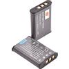 DSTE DE NP-BY1 DSTE Batteria di ricambio compatibile per Sony HDR-AZ1 HDR-AZ1VR HDR-AZ1VB HDR-AZ1VW Action Cam Mini