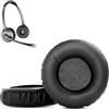 HAIZEEN Cuscinetti Auricolari compatibili con Plantronics CS520 CS 520 Cuffie binaurali senza fili Sostituzione dei cuscinetti (Pelle sintetica/Schiuma di memoria)