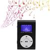 Annadue Set Lettore MP3, Mini Lettore Musicale MP3 Portatile Sport BackClip MP3 con Schermo LCD, Lettore Musicale Digitale Portatile HiFi Sound Supporto Fino a 32GB TF (BLACK)
