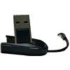 REY Adattatore Lettore di schede compatibile con il formato Micro SD a USB portatile, nero