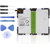 OPAHUTER EB-BT585ABE EB-BT585ABA Laptop Tablet Batteria per Samsung Galaxy Tab A 10.1 Pollice 2016 SM-T585C SM-P580 SM-T587 SM-T587P SM-T585 SM-T580 Serie 3.8V 27.74Wh 7800mAh