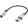 cablecc Cavo RAID esterno Mini-SAS 4X SFF-8088 a Mini-SAS ad alta densità HD SFF-8644, 50 cm