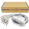 Skmeditec Cavo IEC Leadwire a banana da 10 conduttori compatibile con Mortara Burdick, cavo in TPU con connettore leadwire stile Twin Pin, cavo di ricambio per 9293-041-50, 9293-046-60, 9293-046-62
