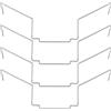 Create idea Ventola per dissipatore di calore CPU in acciaio inox, spessore di circa 2,5 cm, compatibile con Xuanbing 400 Donghai X4/X5, 4 pezzi, 12 cm
