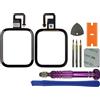swark Set di riparazione vetro frontale con connettore, compatibile con iWatch Series 6 44 mm (non schermo LCD) con set di attrezzi