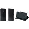 caseroxx Bookstyle-Case per Brondi Amico Vero 4G, nero | Custodia a libro apribile con scomparti interni e protezione completa per l'uso quotidiano, in finta pelle